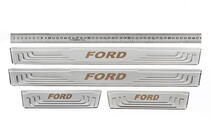 Ford Universale dørtrinslister til Ford V-2 (4 stk., rustfrit stål) foto 1