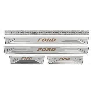 Universale dørtrinslister til Ford V-2 (4 stk., rustfrit stål) foto 1