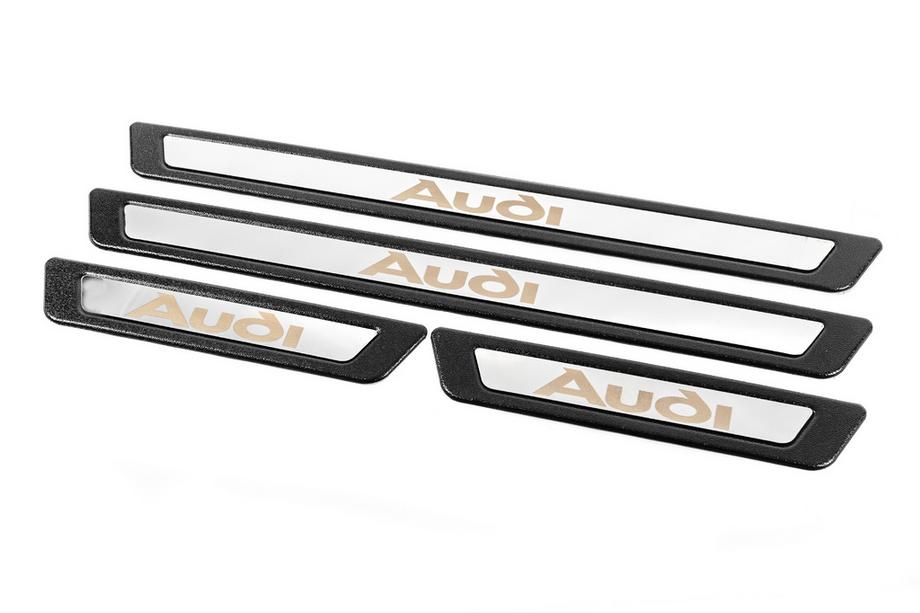 Audi Universelle dørtrinslister Audi V-3 (4 stk., rustfrit stål) Foto 3