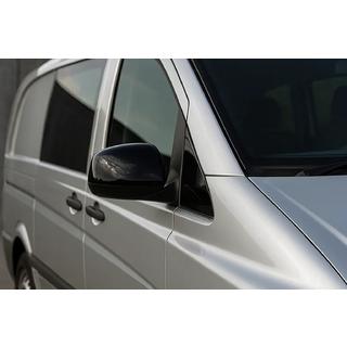 Spejlkåber sorte (2004-2010, rustfrit stål) Mercedes Vito W639 2004–2014 foto 1