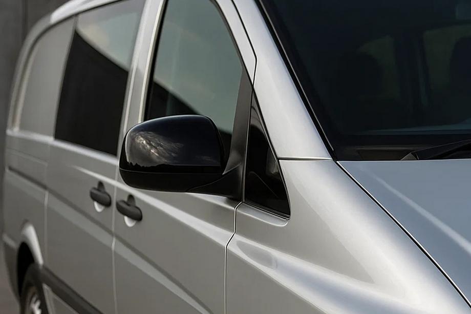 Mercedes Vito W639 2004–2014 Spejlkåber sorte (2004-2010, rustfrit stål) Image
