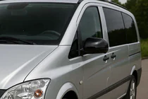 Mercedes Vito W639 2004–2014 Spejlkåber Sorte (2010-2014, rustfrit stål) foto 1