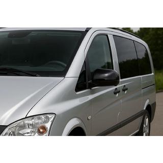 Spejlkåber Sorte (2010-2014, rustfrit stål) Mercedes Vito W639 2004–2014 foto 1