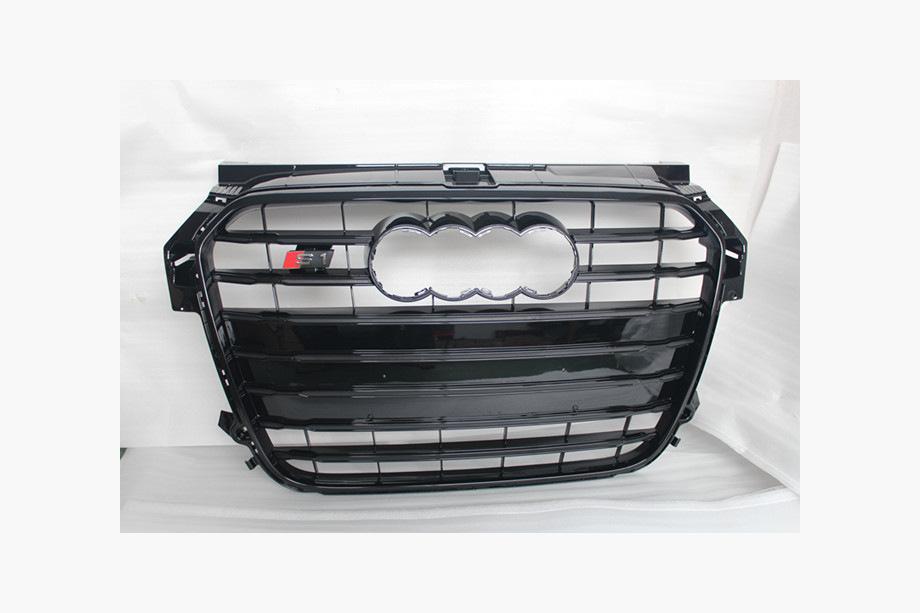 Audi A1 2010–2018 Frontgrill S-style V-2 (2010-2014, sort med krom) Image