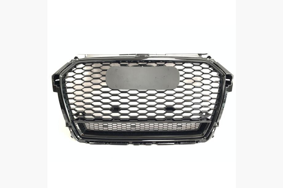 Audi A1 2010–2018 Frontgrill i RS-stil (2010-2014, sort med krom) Image
