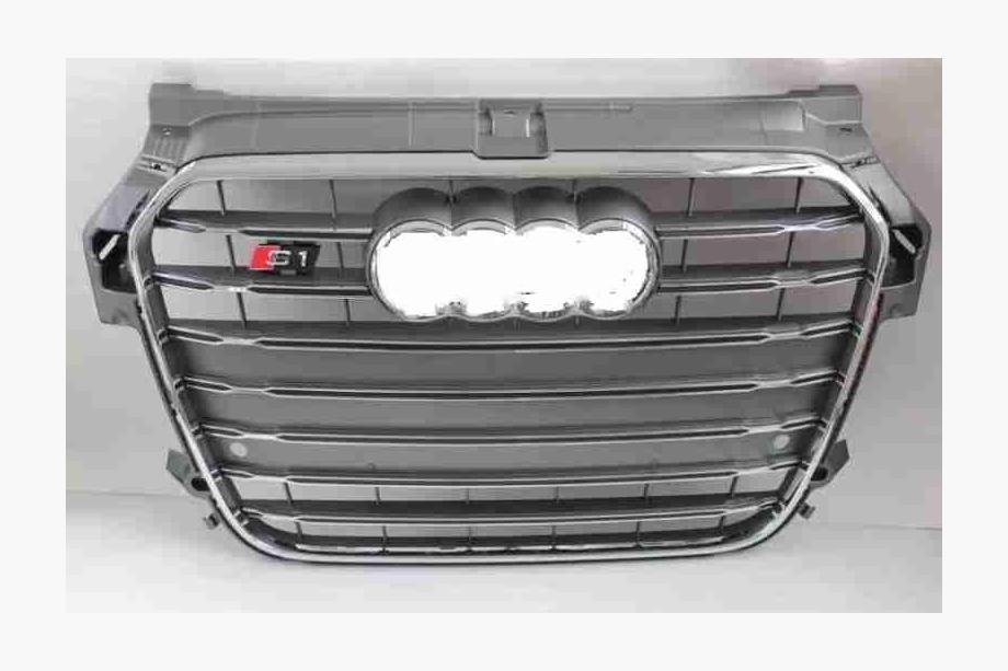 Audi A1 2010–2018 Frontgrill S-style (2010-2014, grå med krom) Image