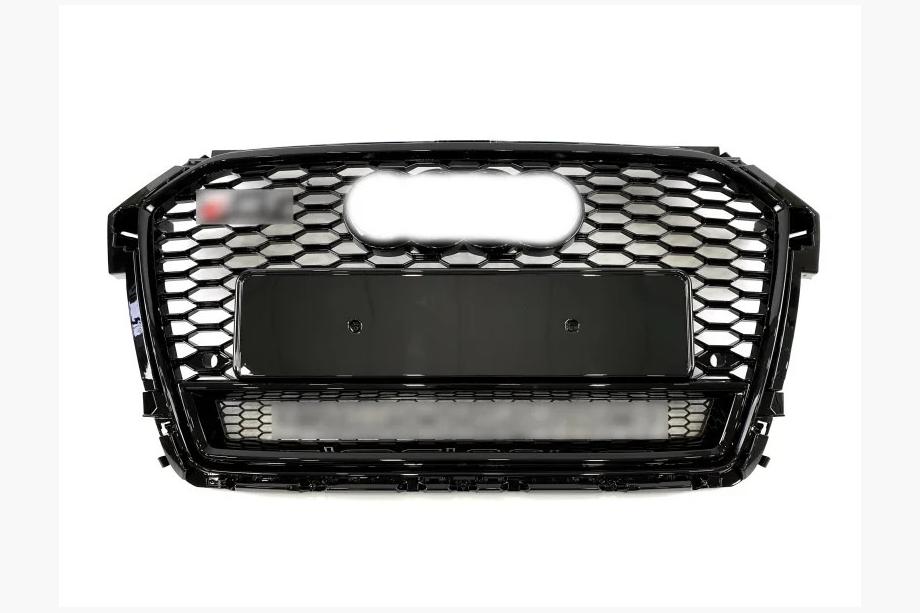 Audi A1 2010–2018 Frontgrill i RS-stil med Quattro-logo (2014-2018, sort) Image