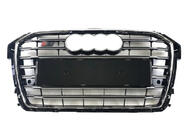 Audi A1 2010–2018 S-style frontgrill (2014-2018, sort med krom) foto 1