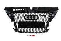 Audi A3 2003–2012 RS-style frontgrill (2008-2012, sort med krom) foto 4