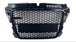 Audi A3 2003–2012 RS-style V-1 frontgrill (2008-2012, sort) foto 1
