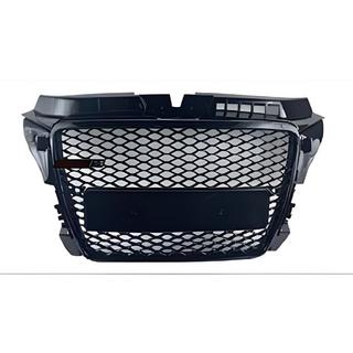 RS-style V-1 frontgrill (2008-2012, sort) Audi A3 2003–2012