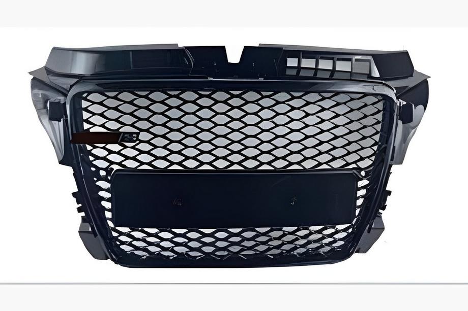 Audi A3 2003–2012 RS-style V-1 frontgrill (2008-2012, sort) Image
