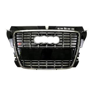 Frontgrill S-style (2008-2012, sort med krom) Audi A3 2003–2012 foto 1