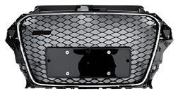 Audi A3 2012–2020 Frontgrill i RS-stil (2012-2016, sort med krom) foto 1