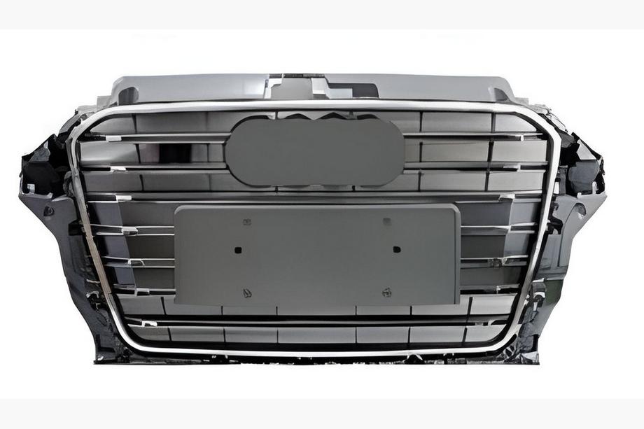 Audi A3 2012–2020 Frontgrill i RS-stil (2012-2016, grå med krom) Image