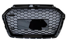 Audi A3 2012–2020 Frontgrill i RS-stil (2016-2020, uden logo, sort) foto 1