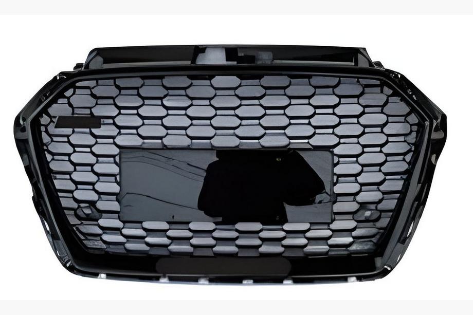 Audi A3 2012–2020 Frontgrill i RS-stil (2016-2020, uden logo, sort) Image