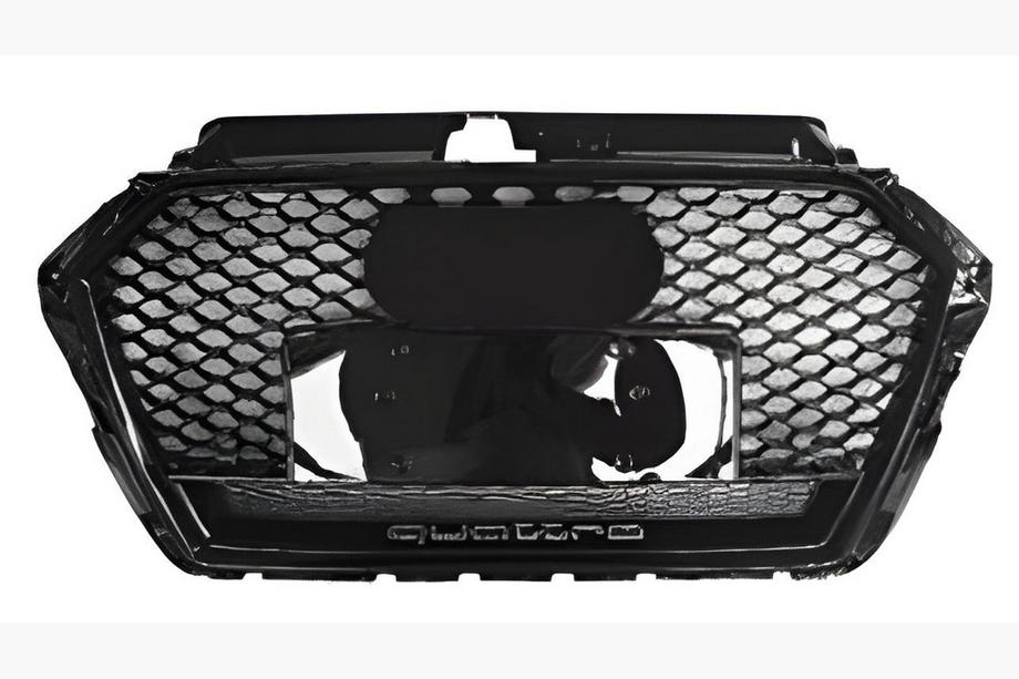 Audi A3 2012–2020 Frontgrill i RS-stil med Quarrto-logo (2016-2020, sort) Image