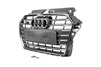 Audi A3 2012–2020 Frontgrill S-style (2016-2020, grå med krom) foto 2