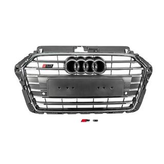Frontgrill S-style (2016-2020, grå med krom) foto 1
