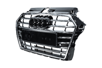 Audi A3 2012–2020 Frontgrill S-style (2016-2020, sort med krom) foto 2