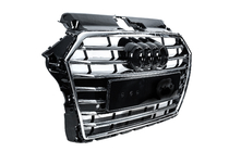 Audi A3 2012–2020 Frontgrill S-style (2016-2020, sort med krom) foto 3