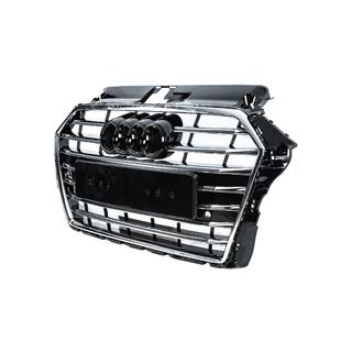 Frontgrill S-style (2016-2020, sort med krom) foto 2