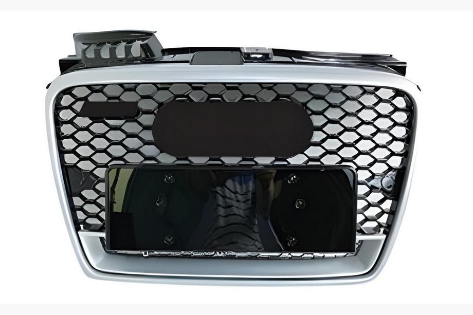 Audi A4 B7 2004–2008 Frontgrill RS-style V-1 (sort med krom) Image