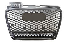 Audi A4 B7 2004–2008 Frontgrill RS-style V-2 (sort med krom) foto 1