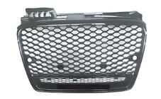 Audi A4 B7 2004–2008 Frontgrill RS-style V-1 (uden logo, sort med krom) foto 1