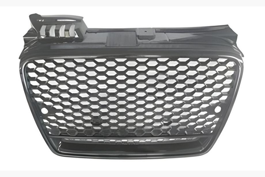 Audi A4 B7 2004–2008 Frontgrill RS-style V-2 (uden logo, sort med krom) Image
