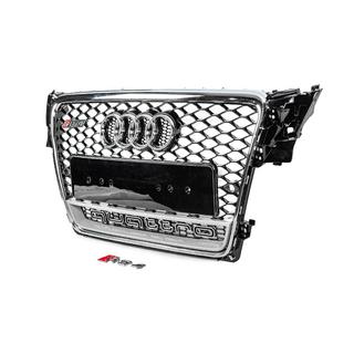 Frontgrill med Quattro-logo, RS-style (2007-2011, sort) foto 2