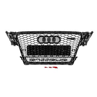 Frontgrill med Quattro-logo, RS-style (2007-2011, sort) foto 4
