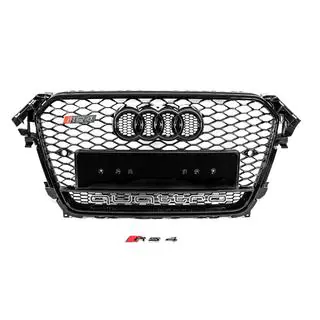 Forreste sort kølergrill i RS-stil med Quattro-logo (2012-2015) foto 1