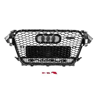 Forreste sort kølergrill i RS-stil med Quattro-logo (2012-2015) foto 4
