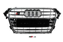 Audi A4 B8 2007–2015 Frontgrill S-style (2012-2015, sort med krom) foto 1