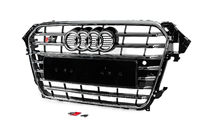 Audi A4 B8 2007–2015 Frontgrill S-style (2012-2015, sort med krom) foto 2