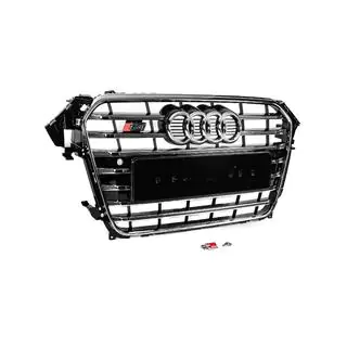 Frontgrill S-style (2012-2015, sort med krom) foto 3