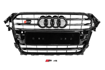 Audi A4 B8 2007–2015 Forreste sort S-style kølergrill (2012-2015) foto 1