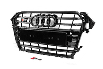 Audi A4 B8 2007–2015 Forreste sort S-style kølergrill (2012-2015) foto 3
