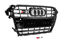 Audi A4 B8 2007–2015 Forreste sort S-style kølergrill (2012-2015) foto 2