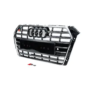 Frontgrill S-style (2015-2019, krom+sort) foto 2