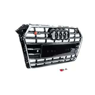 Frontgrill S-style (2015-2019, krom+sort) foto 3