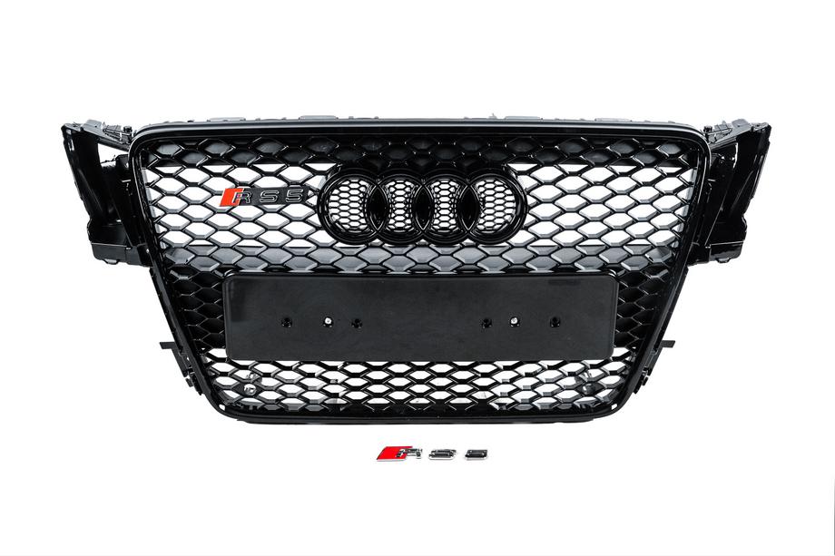 Audi A5 2007–2015 Frontgrill i RS-style (2007-2011, sort) Image