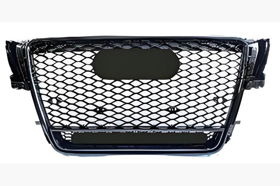Audi A5 2007–2015 Forreste RS-style kølergrill med Quattro-logo (2007-2011, sort) Image