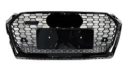 Audi A5 2016–2025 Frontgrill RS-style med Quattro-logo (2016-2019, sort) foto 1