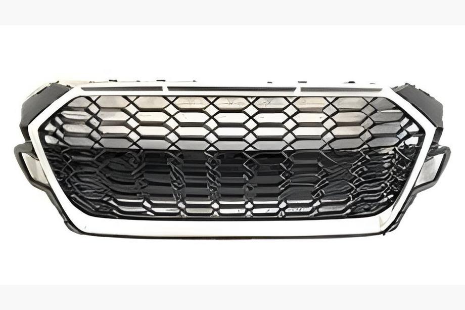 Audi A5 2016–2025 RS-style frontgrill (uden logo, 2020-2025, sort med krom) Image