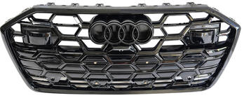 Audi A6 C8 2018–2025 Frontgrill i RS-style (2024+, sort) foto 1