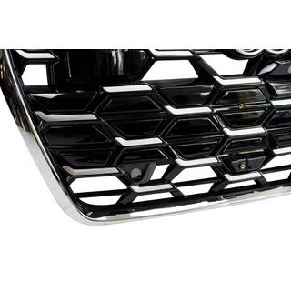 RS-style frontgrill (2024- , grå med krom) foto 3