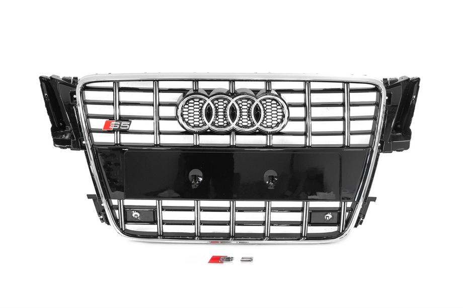 Audi A5 2007–2015 Frontgrill S-style (2007-2011, sort med krom) Foto 1
